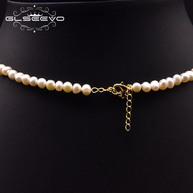 GLSEEVO Natural Freshwater Pea - Pearl Trim Chain ulasan dan harga