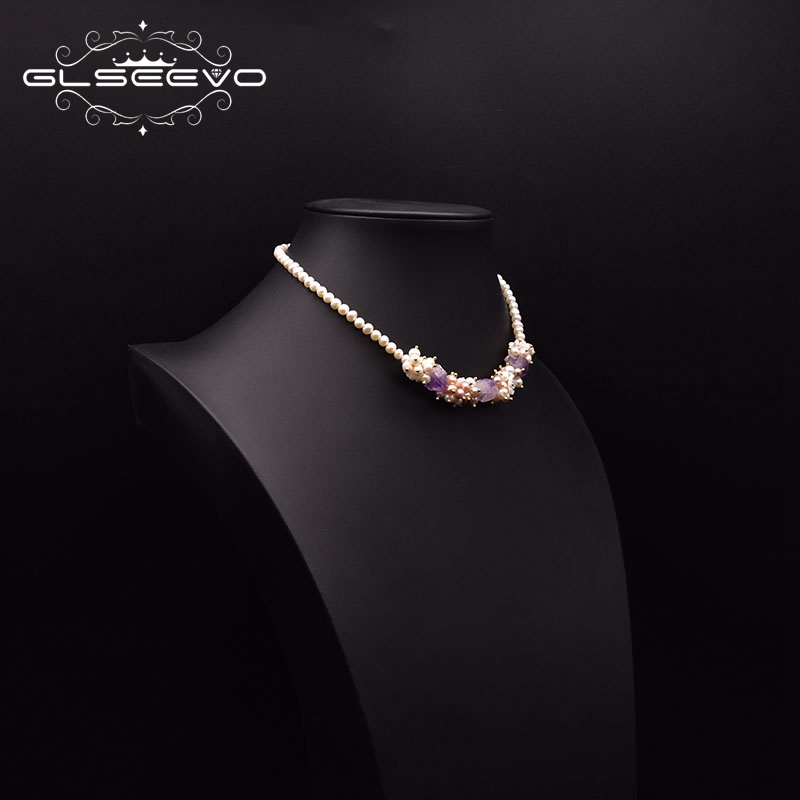 GLSEEVO Natural Freshwater Pea - Pearl Trim Chain ulasan dan harga