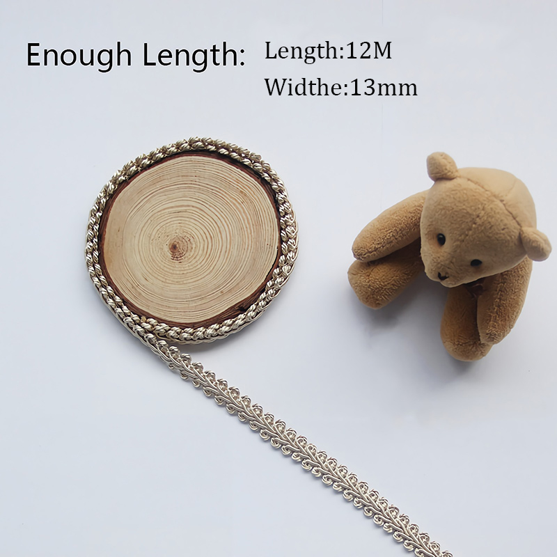 12M Braid Trim  French Gimp Ba - Fringe Ribbon Sewing ulasan dan harga
