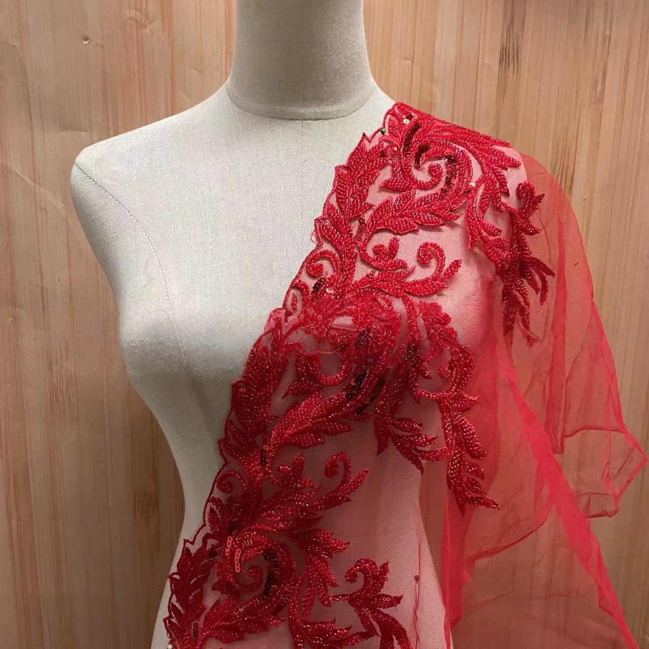 Beaded Embroidery Lace Trim wi - Beaded Trim Fringe ulasan dan harga