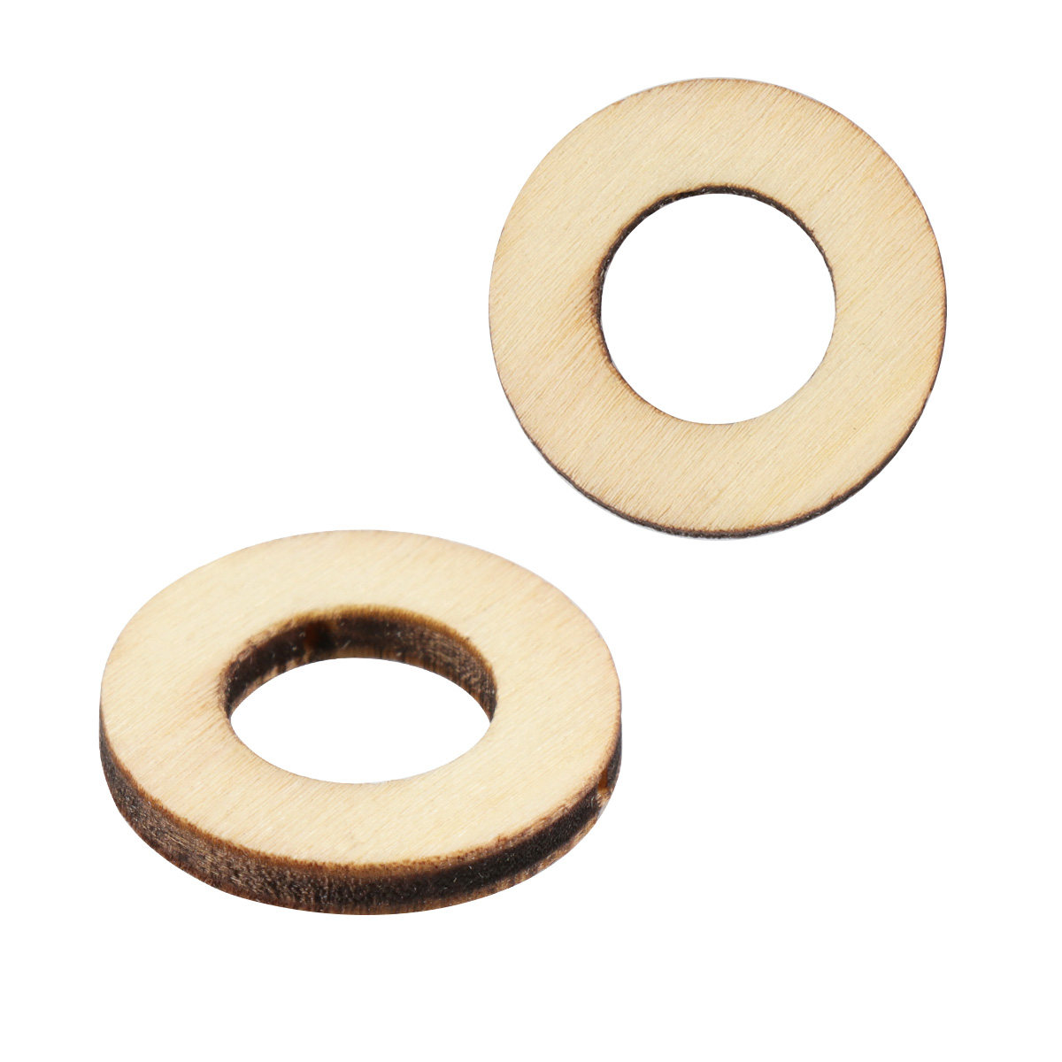 200Pcs Wooden Circle Embellish - Christmas Craft Embellishment ulasan dan harga