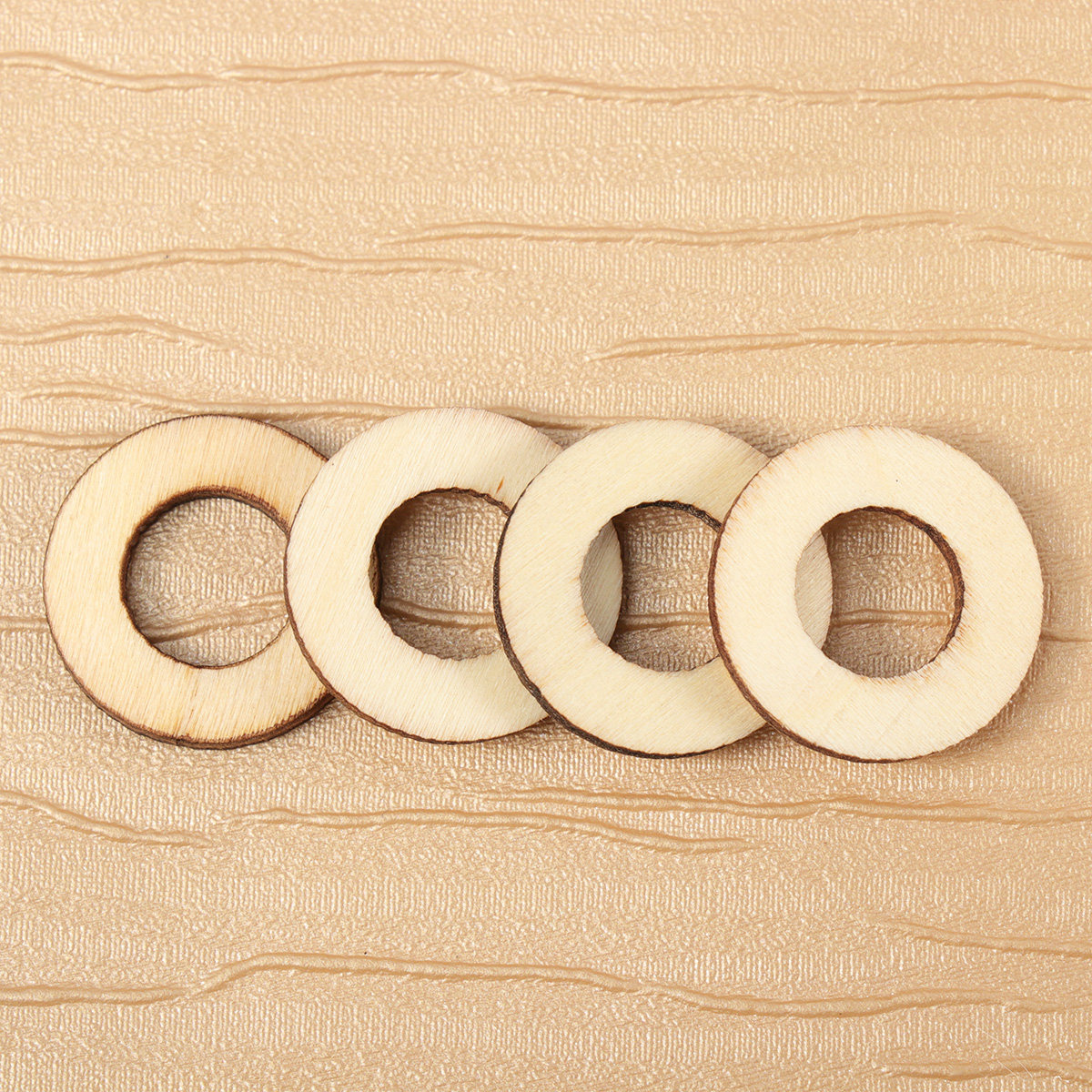 200Pcs Wooden Circle Embellish - Christmas Craft Embellishment ulasan dan harga