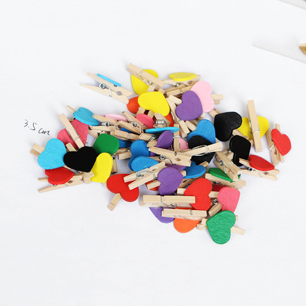 50Pcs Mini Wooden Clothespins  - Christmas Craft Embellishment ulasan dan harga