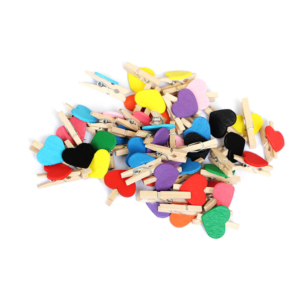 50Pcs Mini Wooden Clothespins  - Christmas Craft Embellishment ulasan dan harga