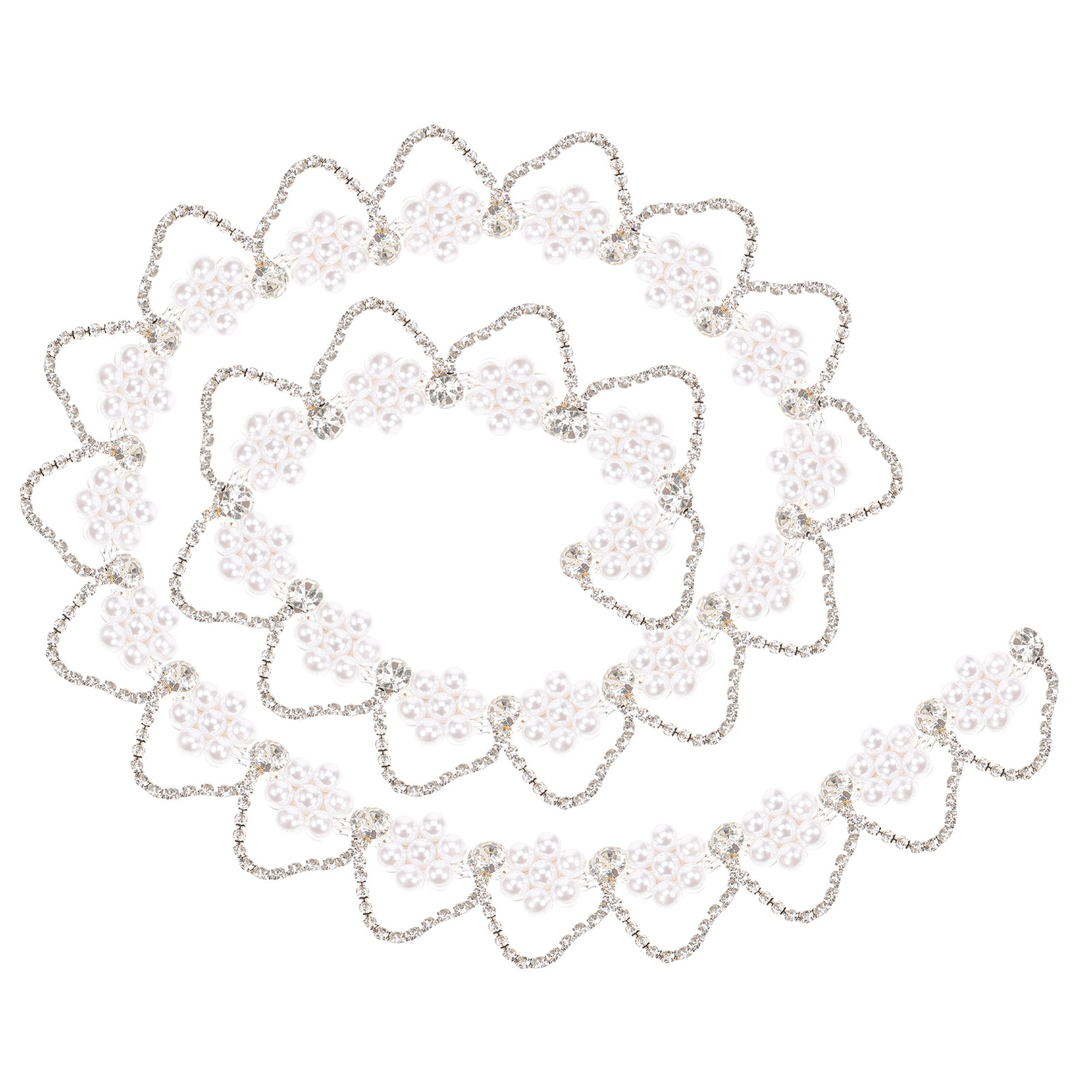 Premium Rhinestone Pearl Chain - Pearl Trim Chain ulasan dan harga