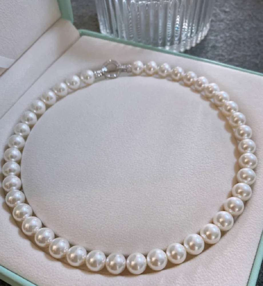 Gorgeous AAAA++9-10mm 10-11mm  - Pearl Trim Chain ulasan dan harga