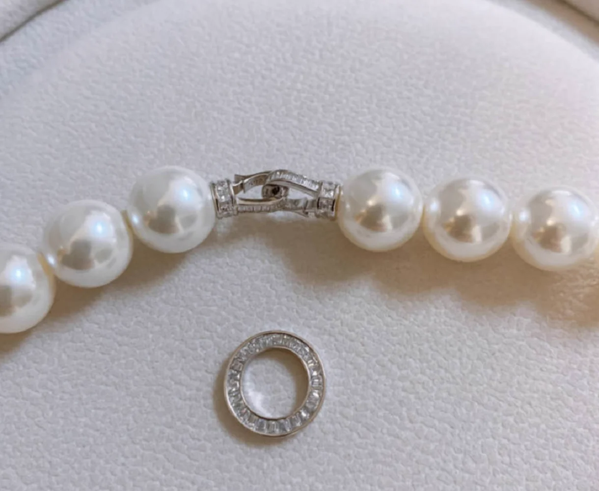 Gorgeous AAAA++9-10mm 10-11mm  - Pearl Trim Chain ulasan dan harga