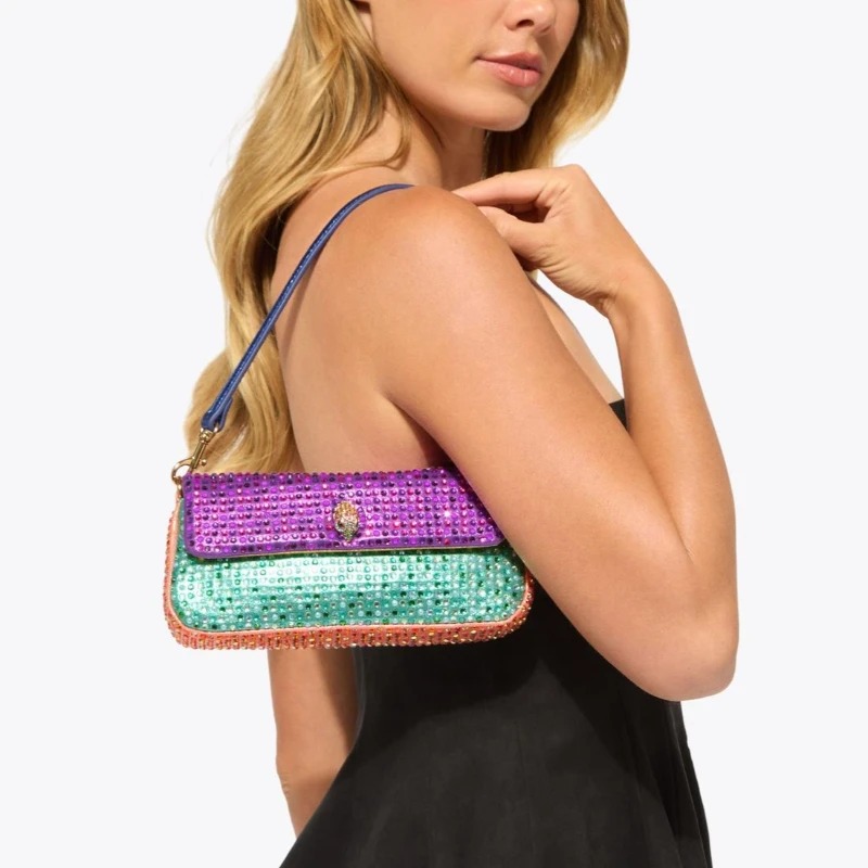 Luxury Pickle Shoulder Bag Wom - Sequin Fabric Panel ulasan dan harga
