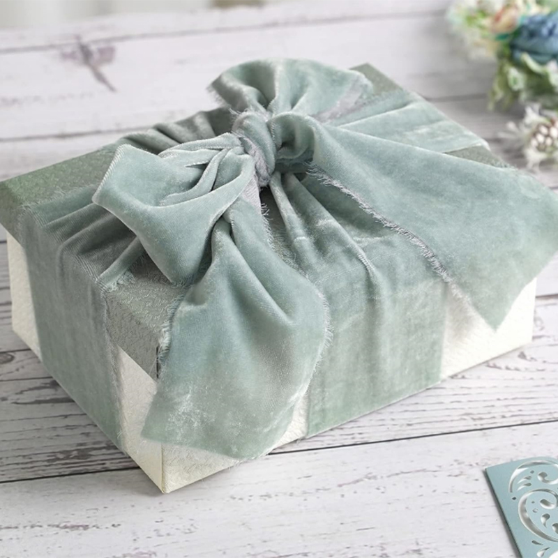 1M/roll Flocking Hand Teared V - Velvet Ribbon Roll ulasan dan harga
