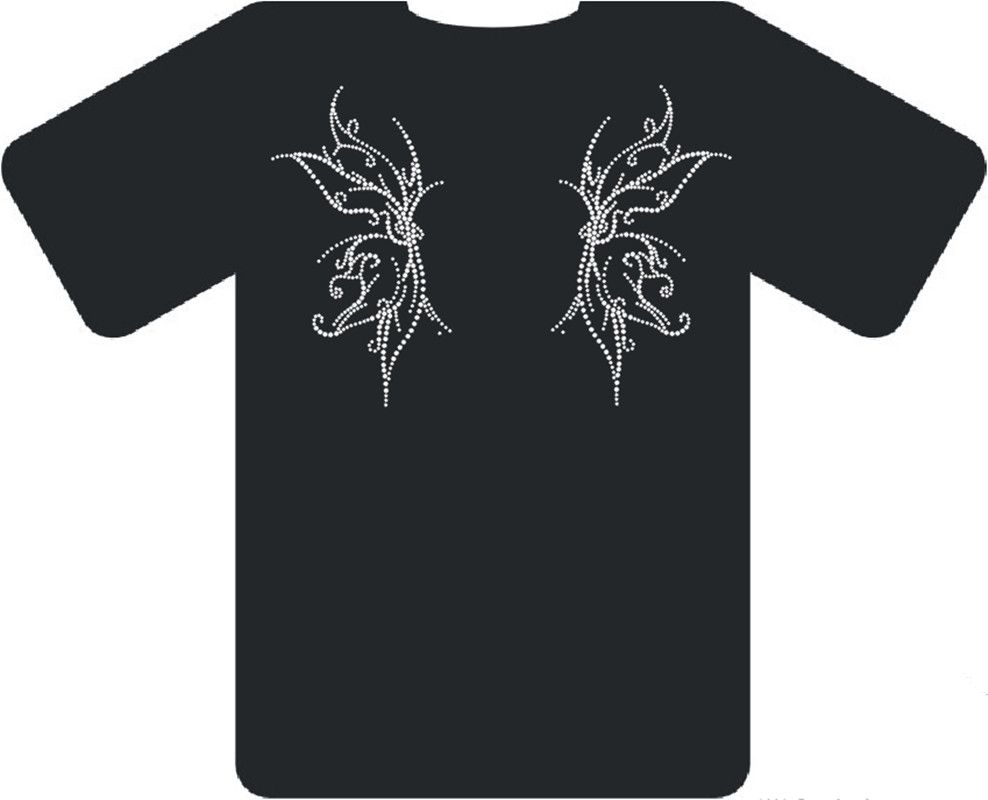 Rhinestone Motif Designs T-Shi - Hotfix Rhinestone Sheet ulasan dan harga