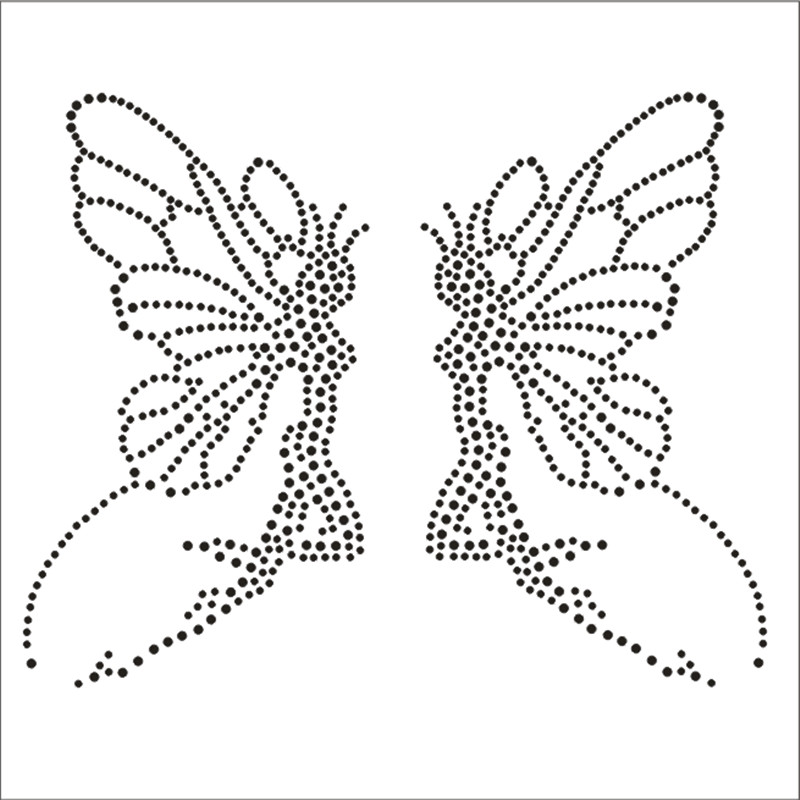 Rhinestone Motif Designs T-Shi - Hotfix Rhinestone Sheet ulasan dan harga